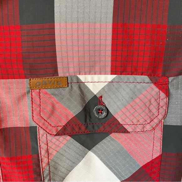 ORVIS - Men’s short sleeve button down - 2 front pockets - Like New, Gre… - Picture 4 of 10